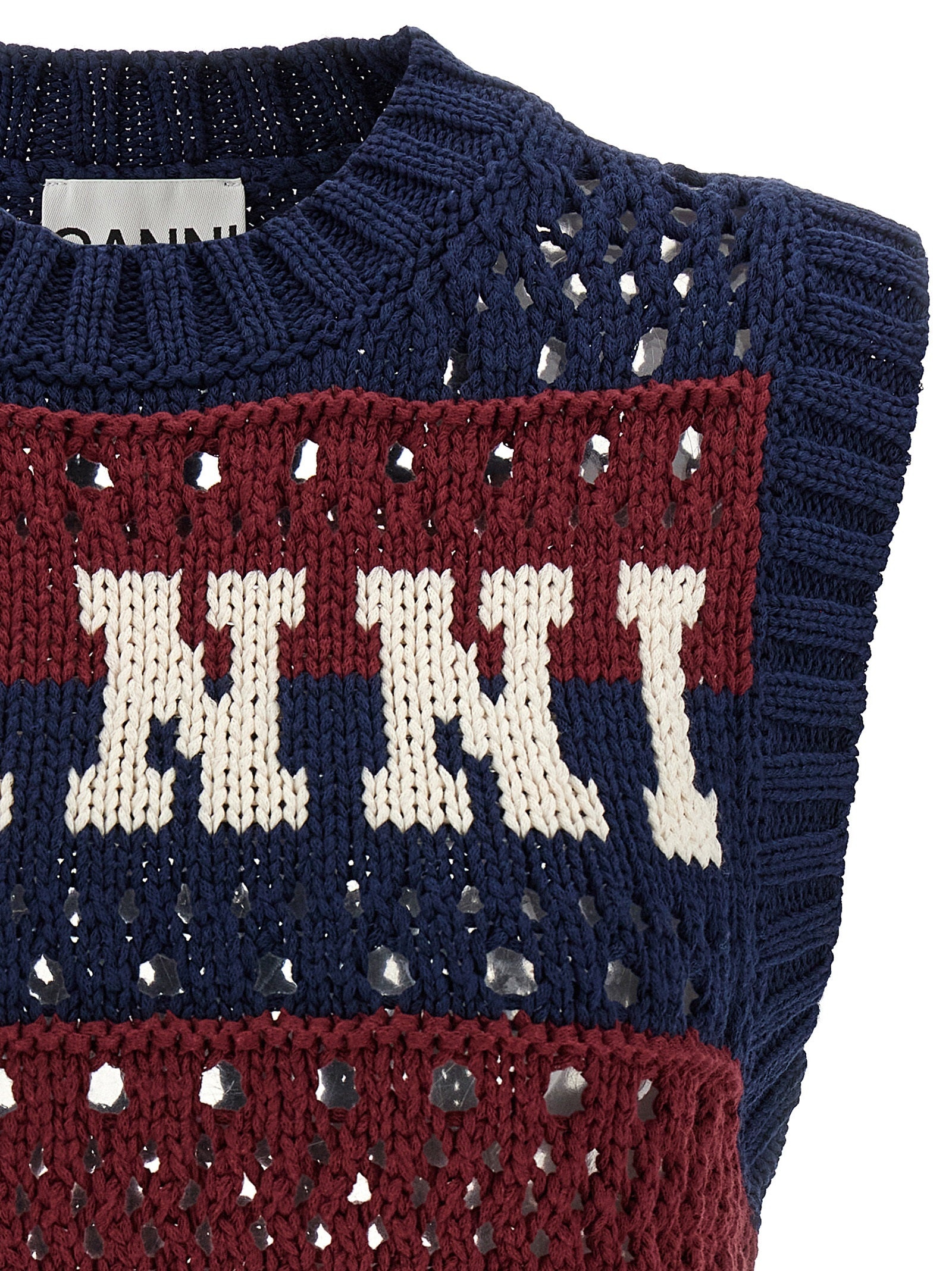 Blue Striped Gilet Multicolor - 3