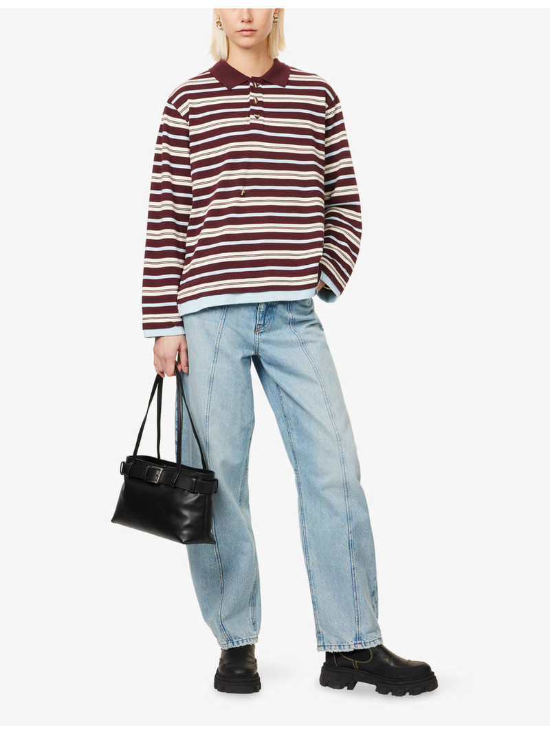 DAMSON MADDER. Noah Layered Cotton-Jersey Rugby Shirt outlook