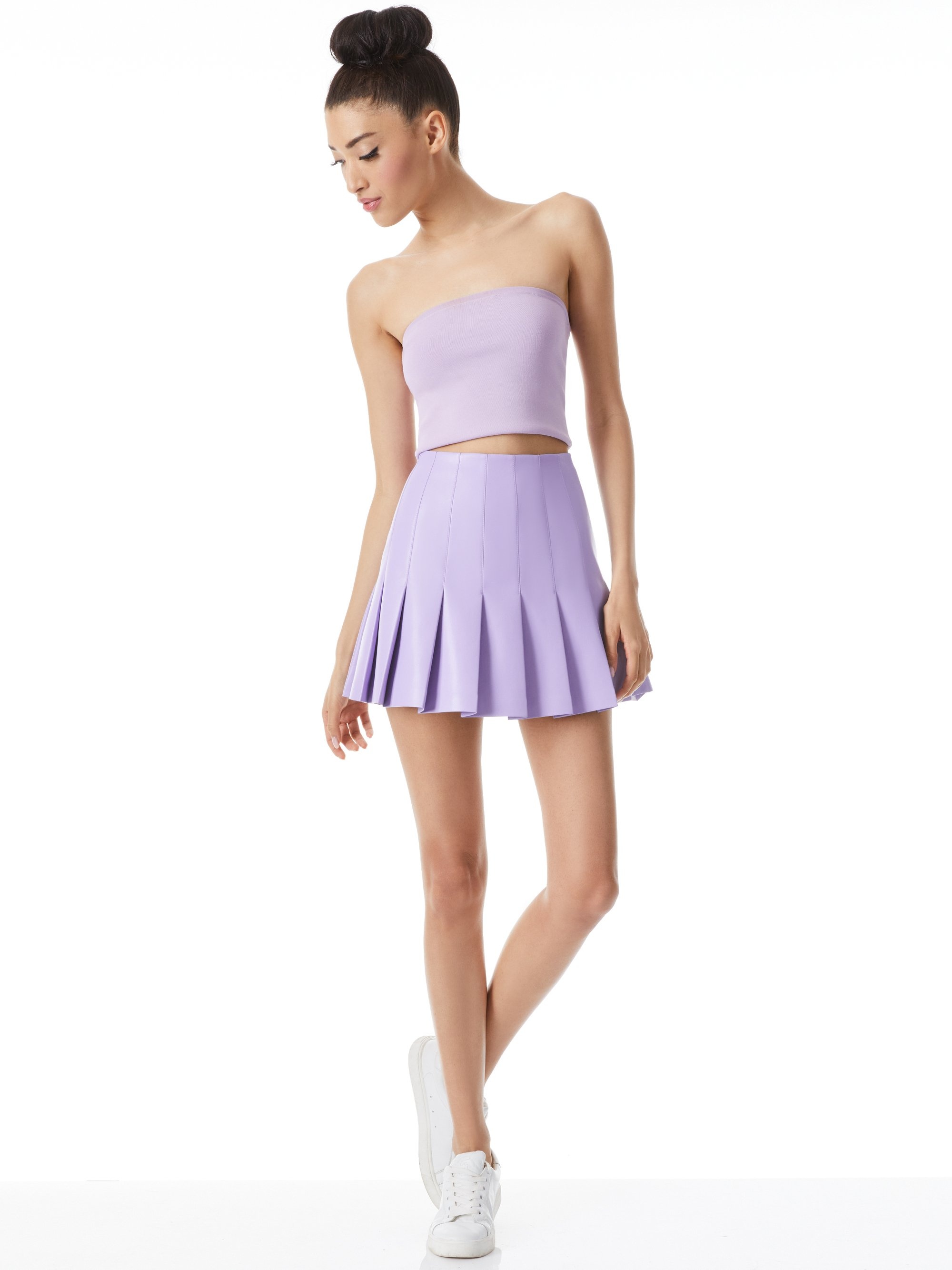 CARTER VEGAN LEATHER MINI SKIRT - 6