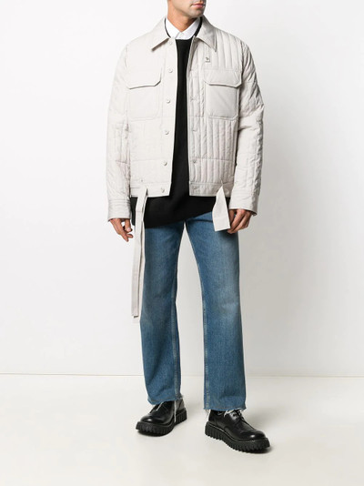 Helmut Lang padded button-up jacket outlook