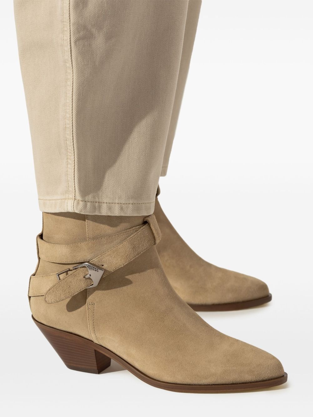 60mm suede ankle boots - 6