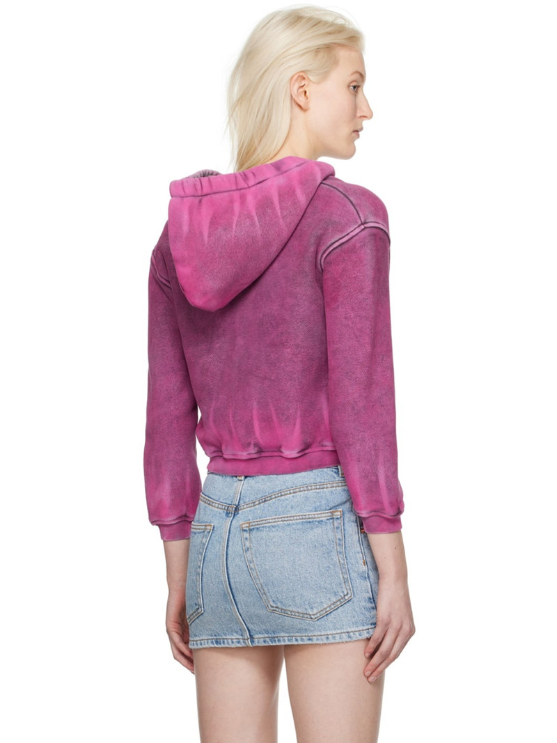 Pink Shrunken Hoodie 3