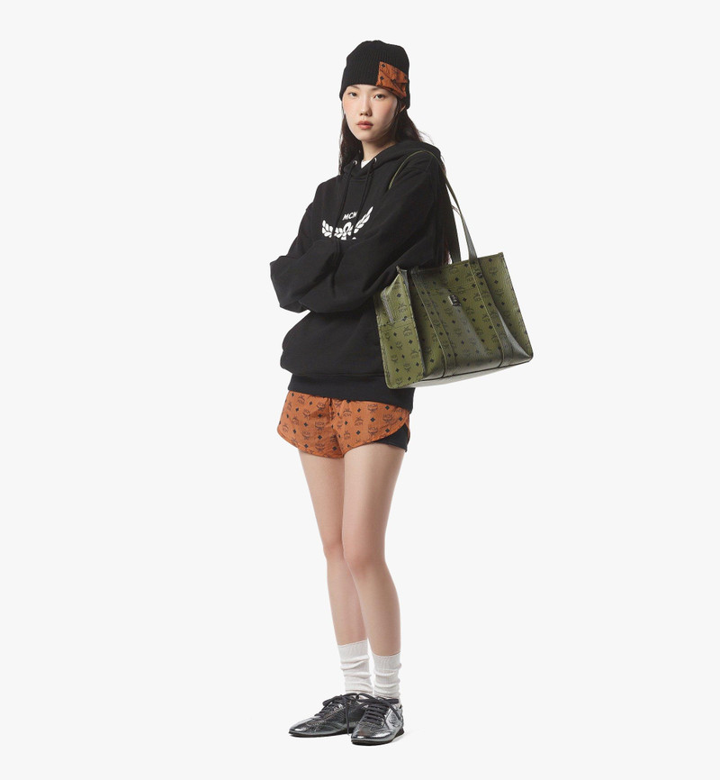 MCM Aren School Bag Tote in Visetos outlook