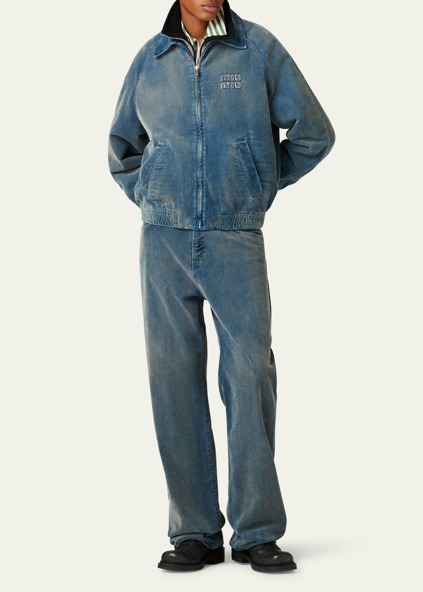 MiuMiu＊Corduroy blouson jacket コーデュロイブルゾン＊送料込 送料無料》 MIU MIU Corduroy blouson jacket (MiuMiu/アウター