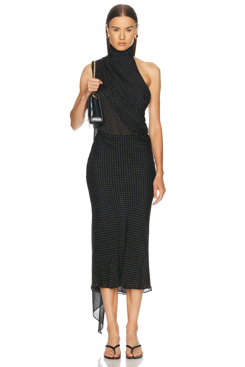 New Vanisha Draped Bodysuit - 1