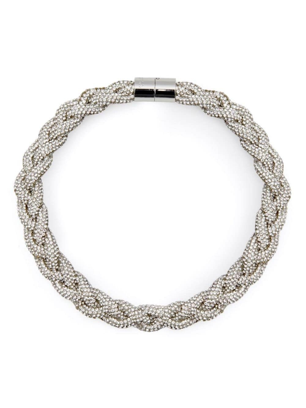 crystal-embellished necklace - 1