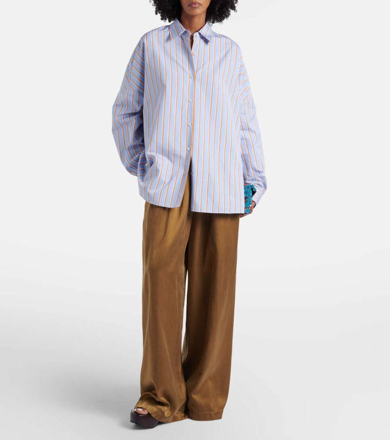 Dries Van Noten Striped cotton shirt outlook