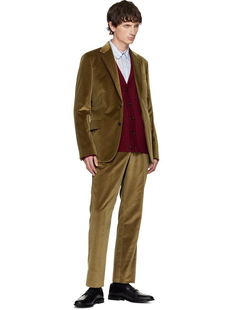 Paul Smith Tan Velvet Trousers outlook