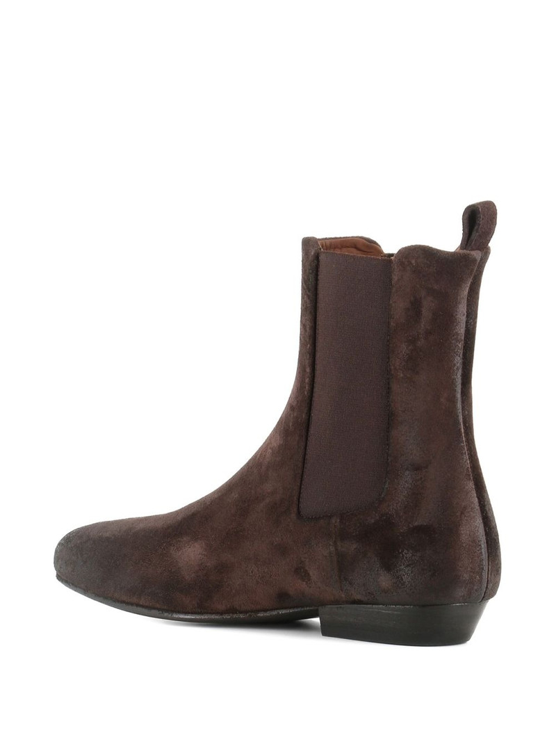 elastic-panel suede boots 3