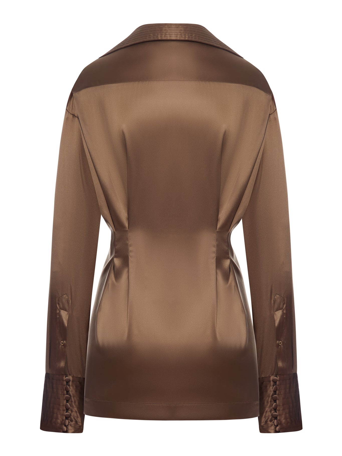 SILK BLOUSE WITH FRONT DRAPING - 2