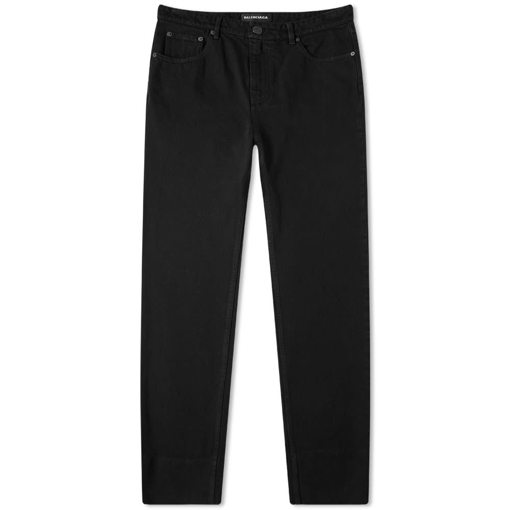 Balenciaga Slim Cropped Washed Jean - 1