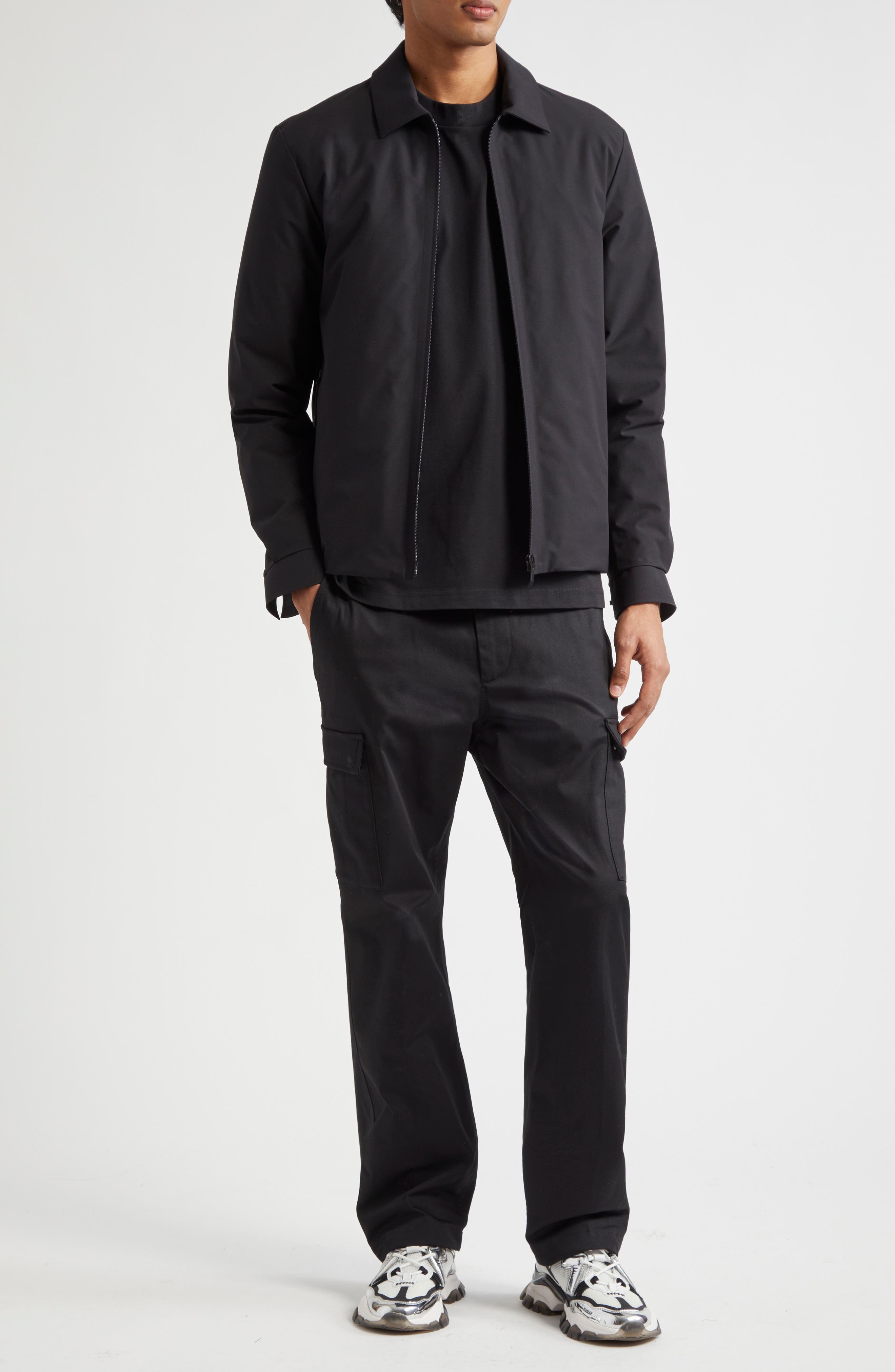 Moncler Stretch Cotton Cargo Pants in Black at Nordstrom - 2