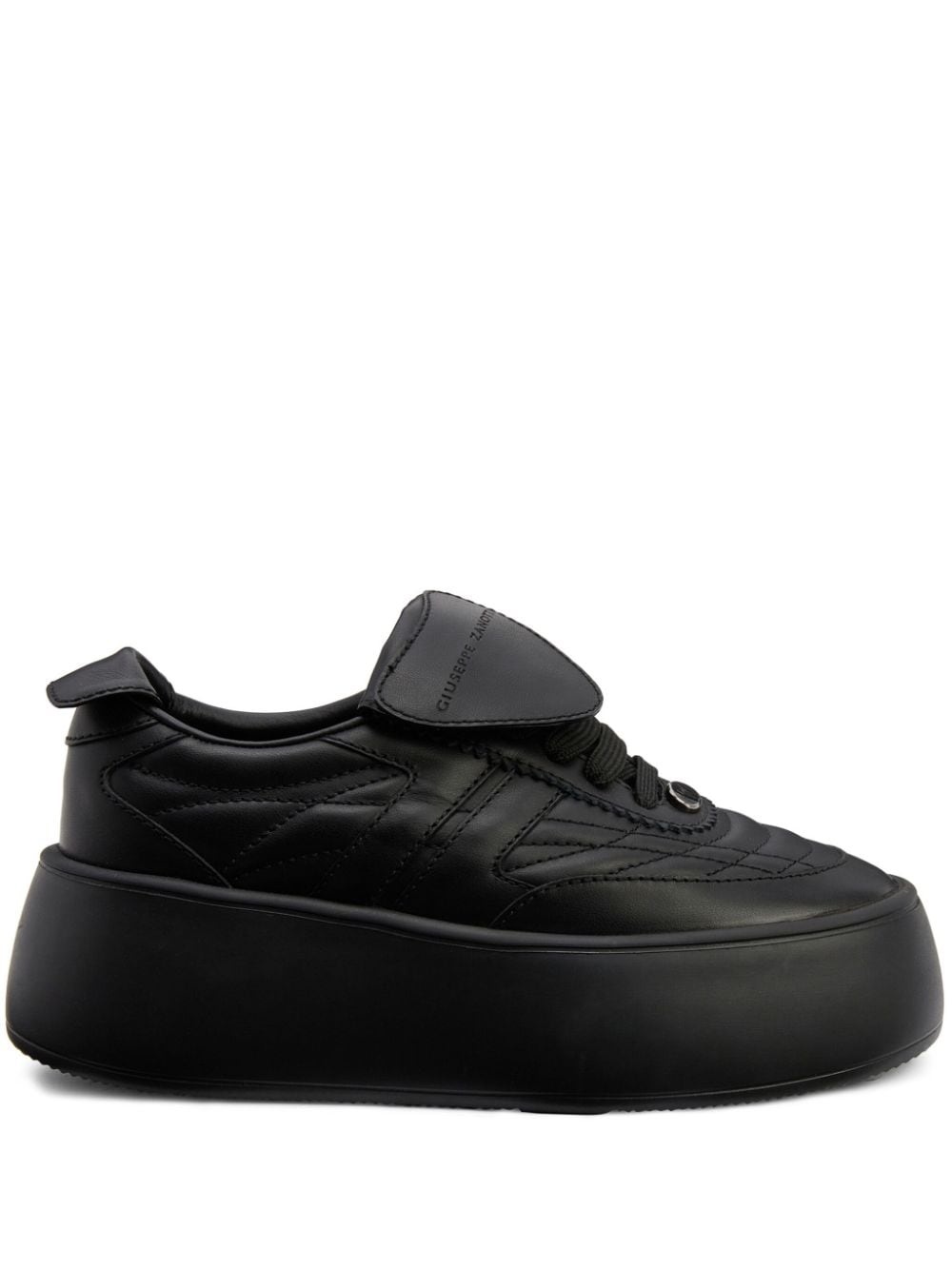 League Maxi leather sneakers - 1