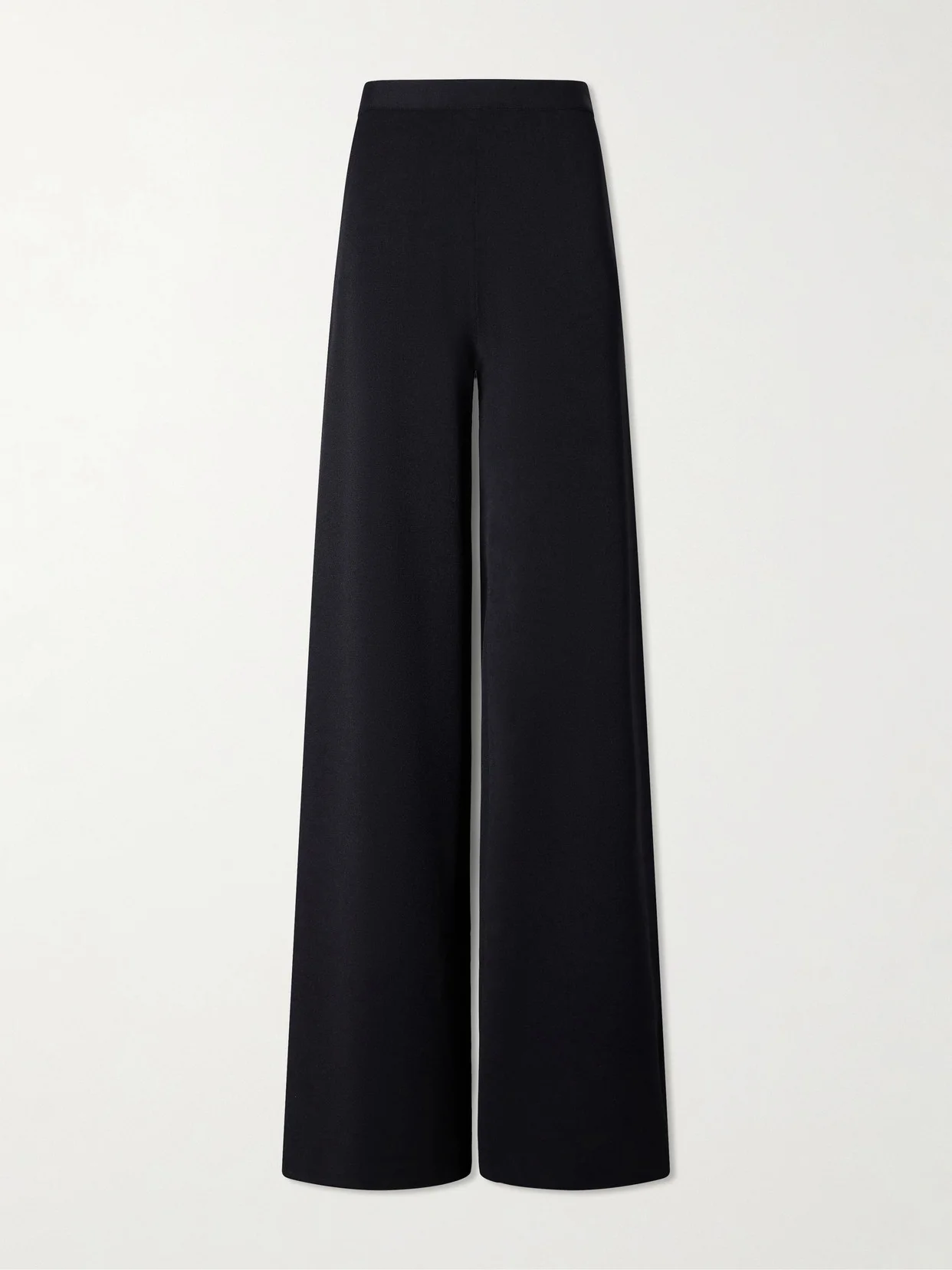Stretch-jersey Mid-rise Wide-leg Trousers - 1