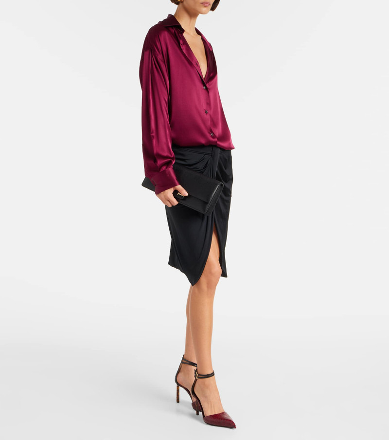 TOM FORD 90 snake-effect leather pumps outlook