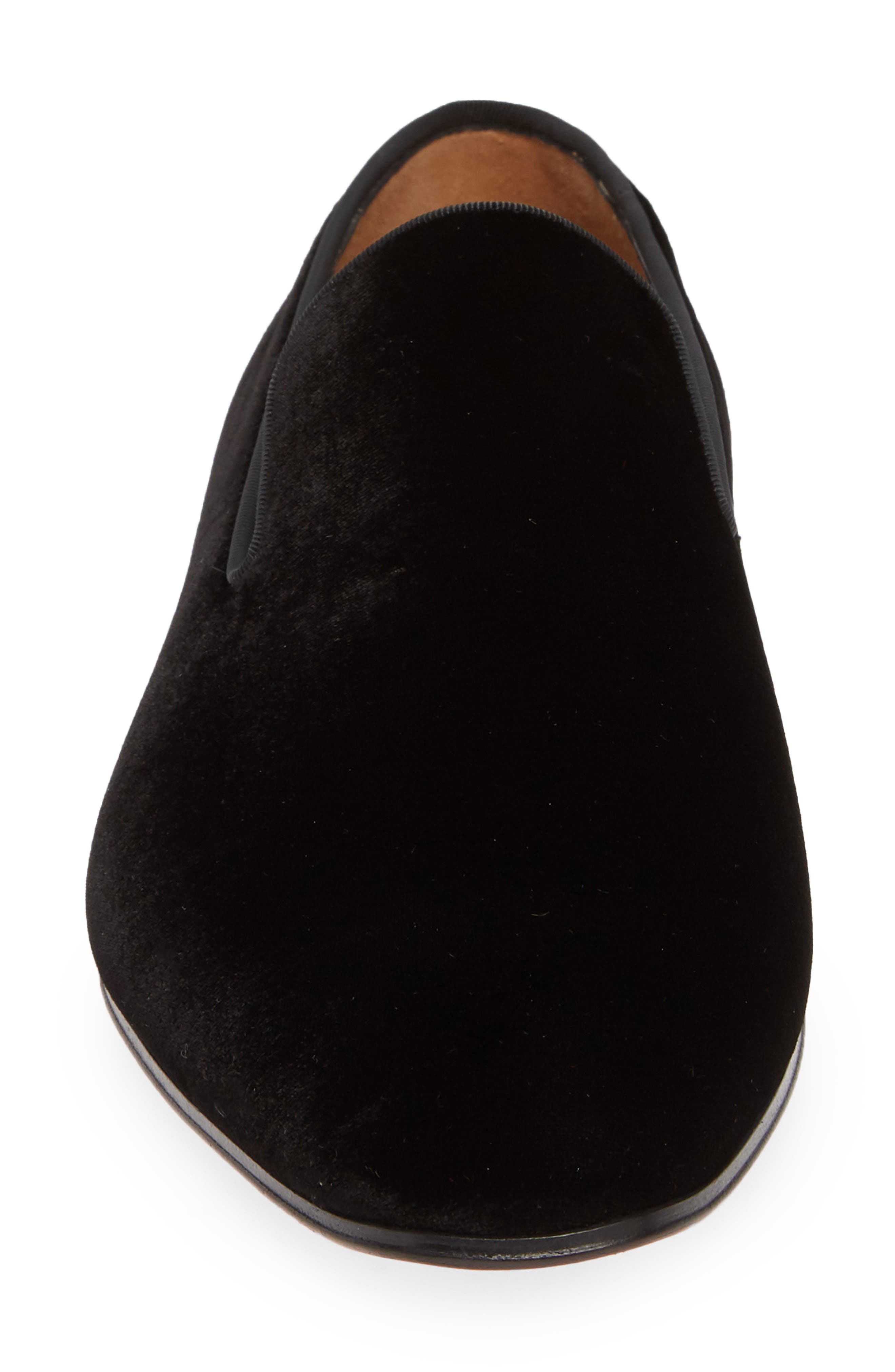Christian Louboutin Dandelion Velvet Venetian Loafer in Black Velvet at Nordstrom - 4