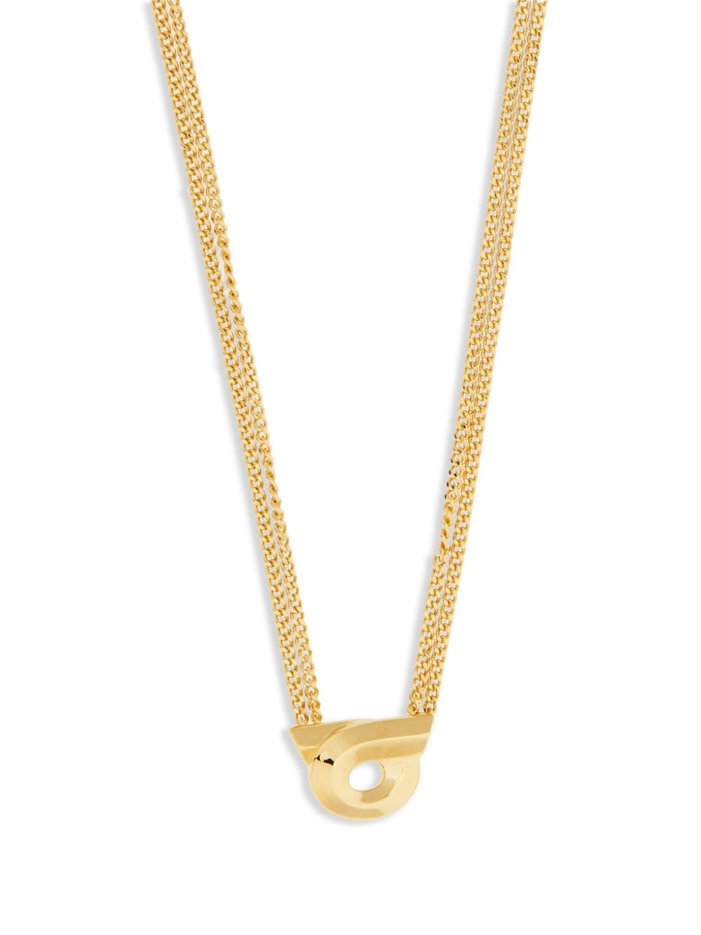 Gancini-pendant layered necklace - 2