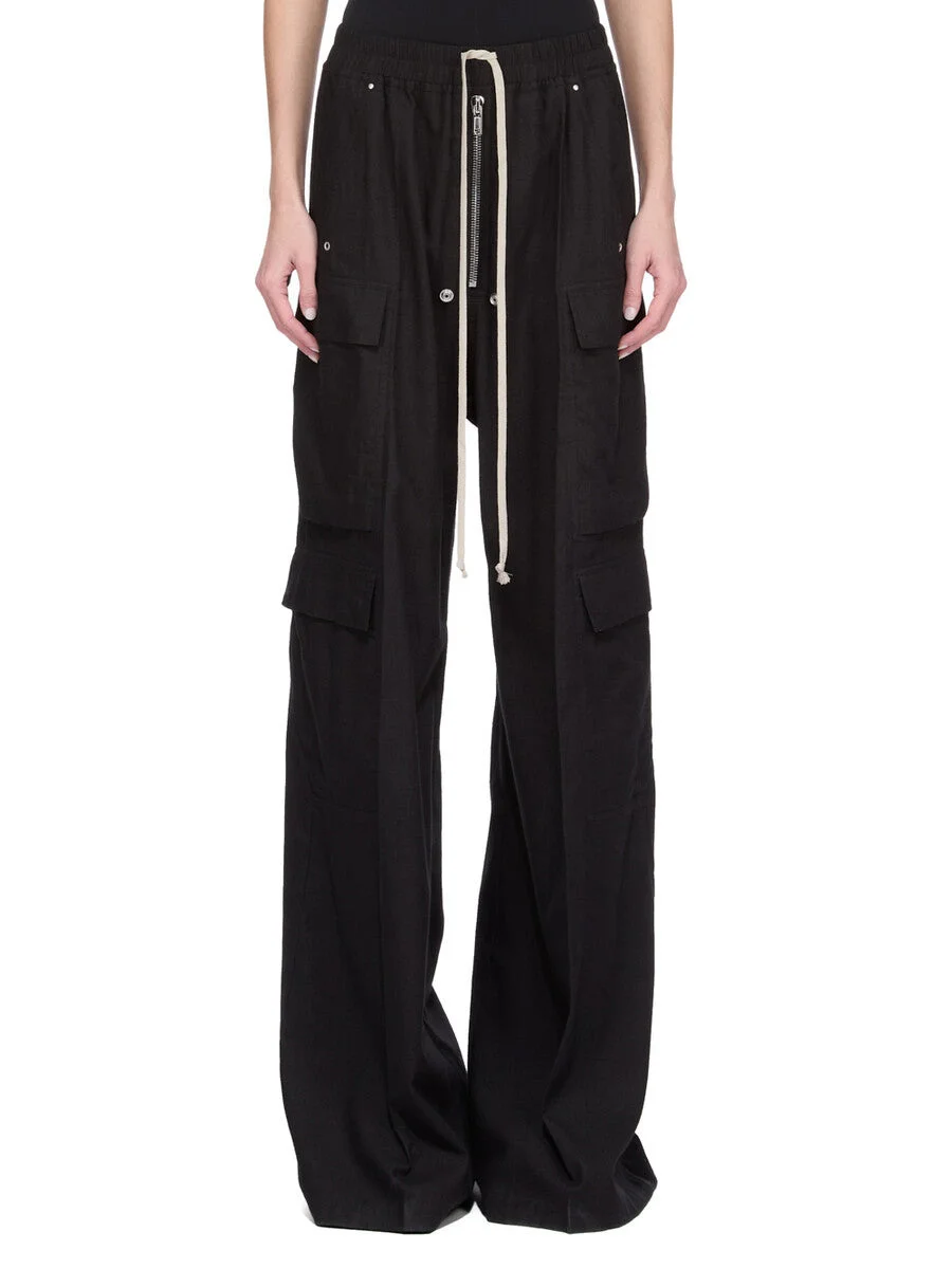 drawstring-fastening palazzo pants - 1