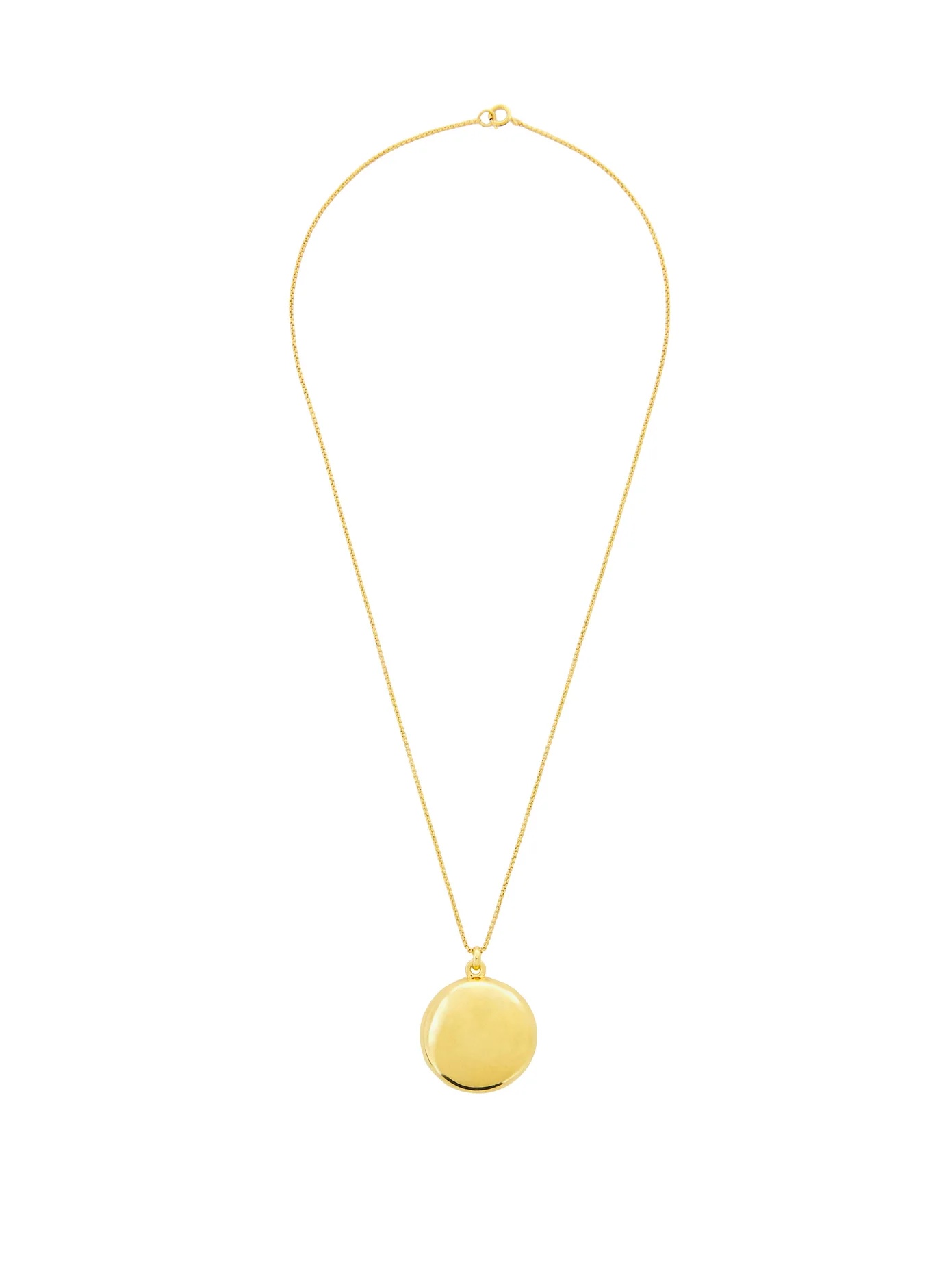 18kt gold-vermeil locket pendant necklace - 1