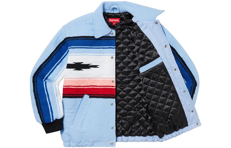 Supreme Tlaxcala Blanket Jacket 'Blue White Red' SUP-FW20-343 - 3