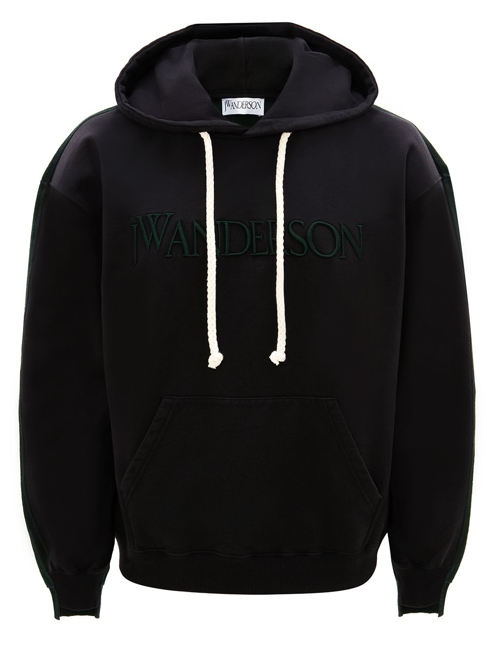 deconstructed fleece back hoodie - 1