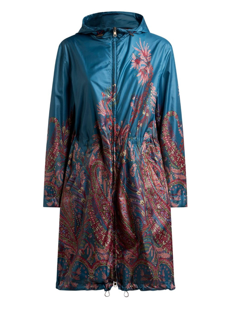 paisley-print raincoat 1
