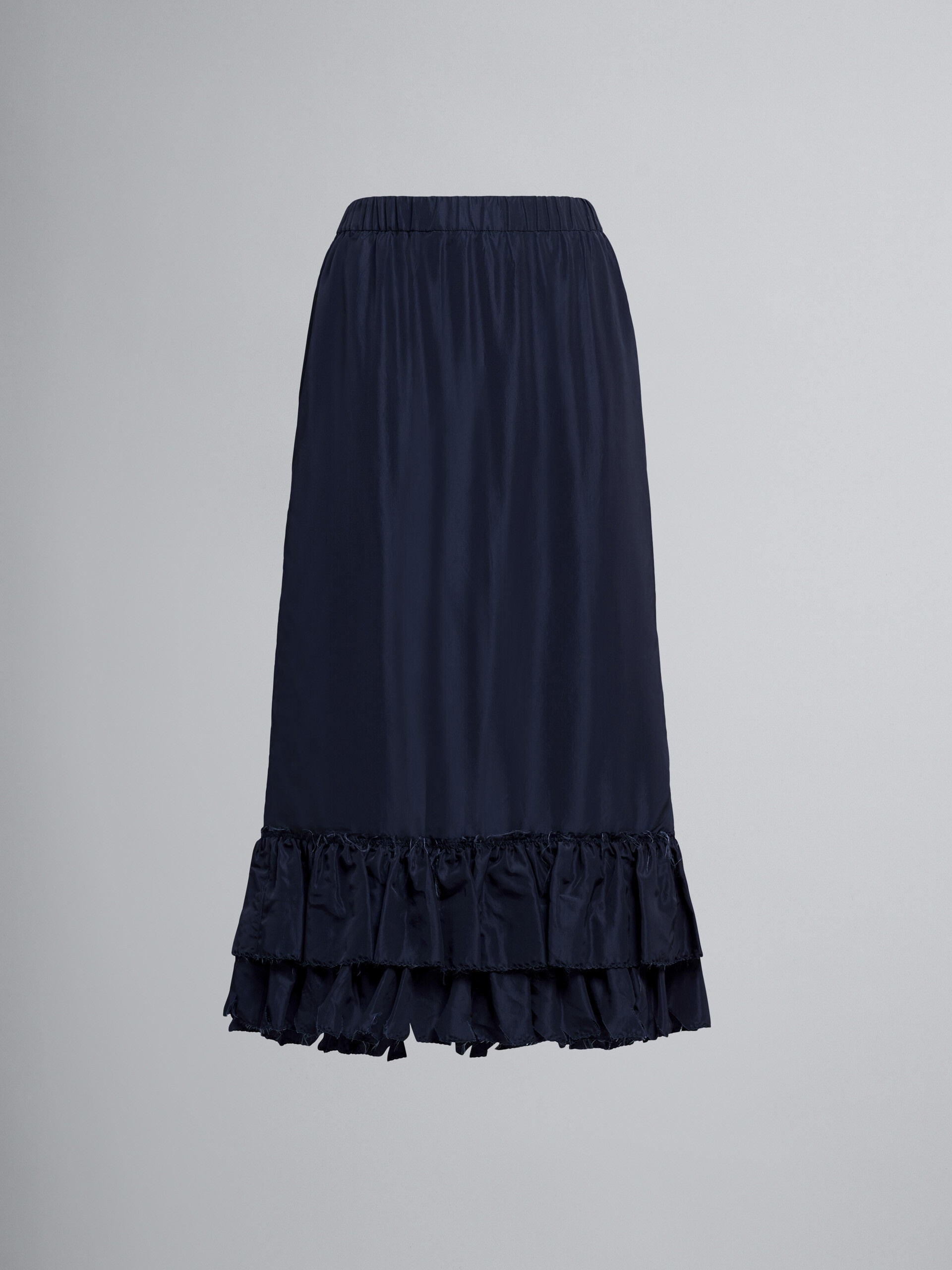 VISCOSE FAILLE SKIRT - 1
