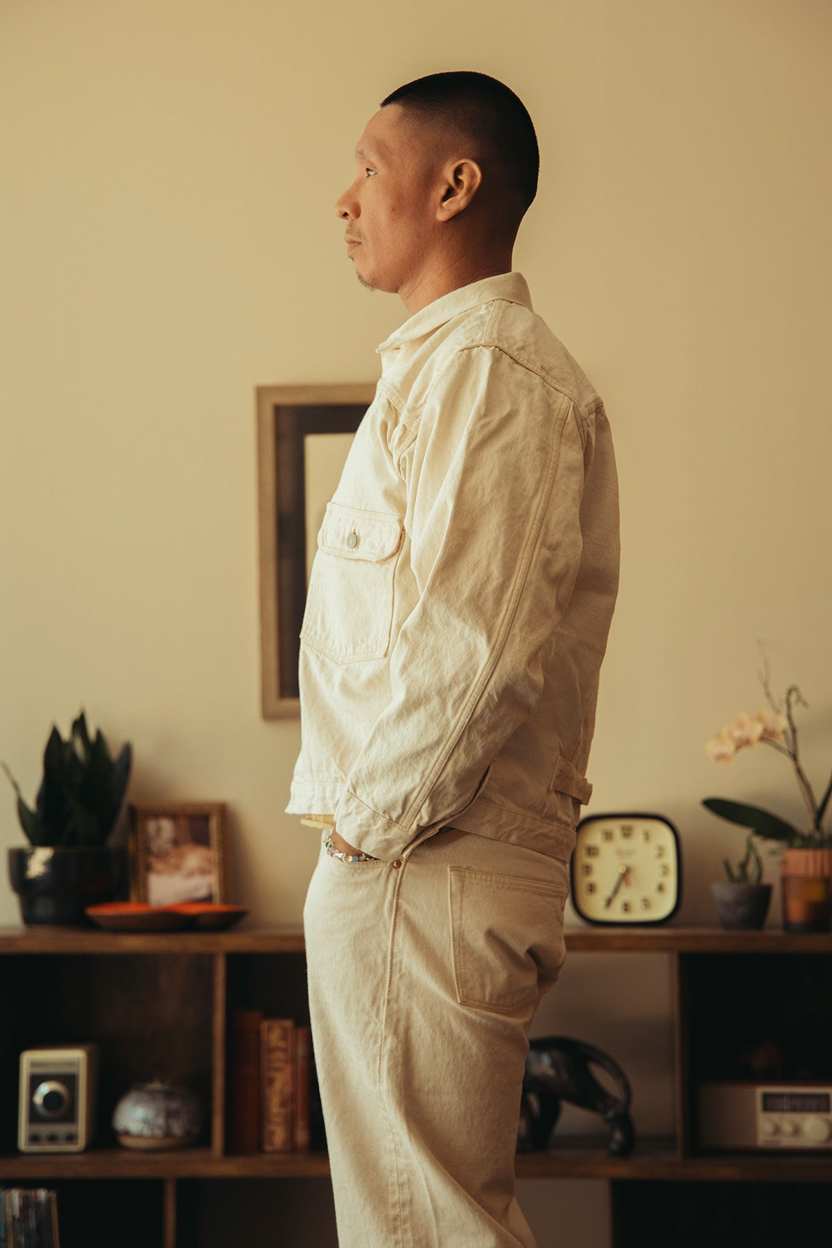 2107EC - Type 1 Denim Jacket - Ecru - 3