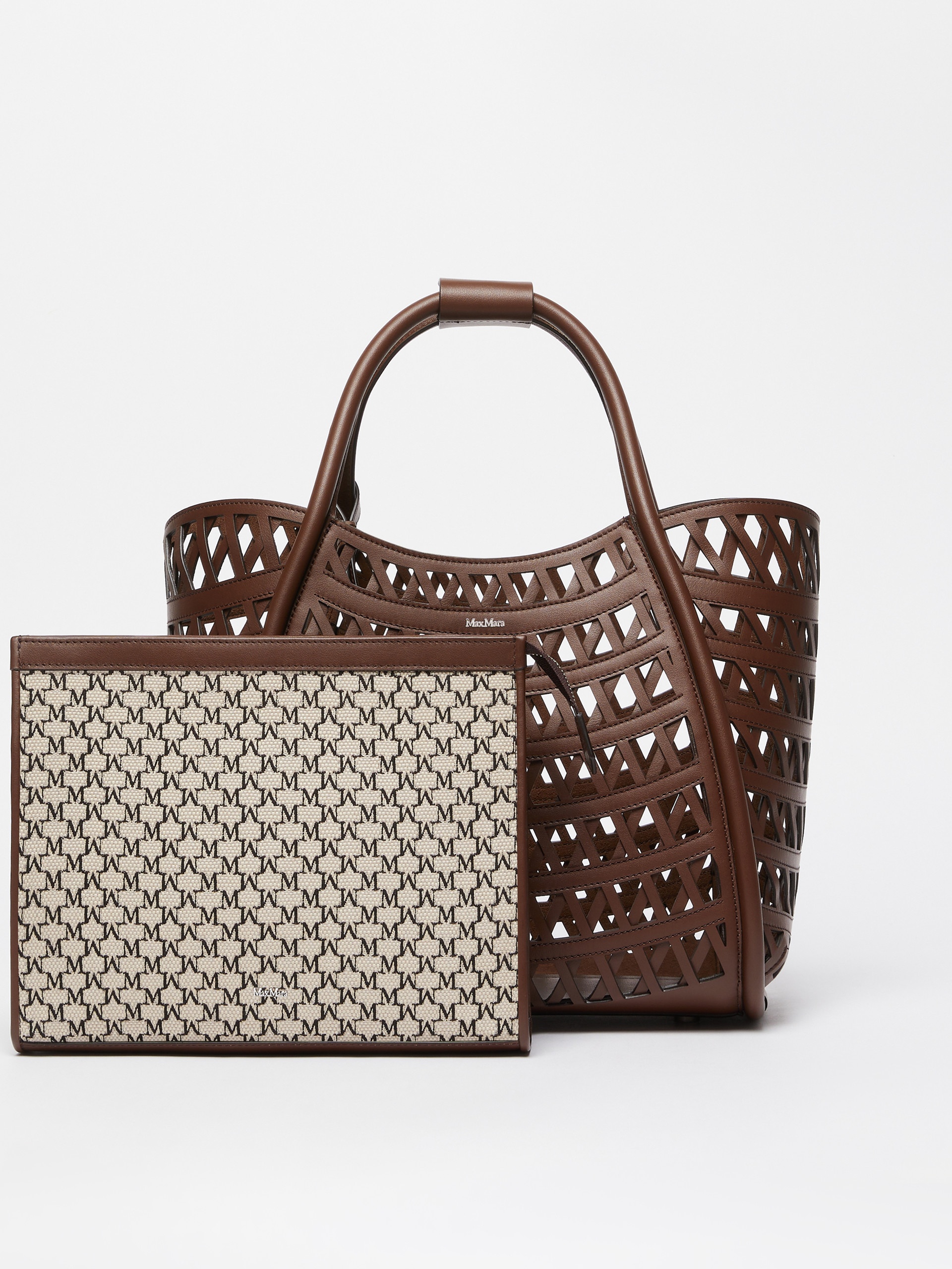 MARINESWEAVING Woven leather small Marine bag - 4