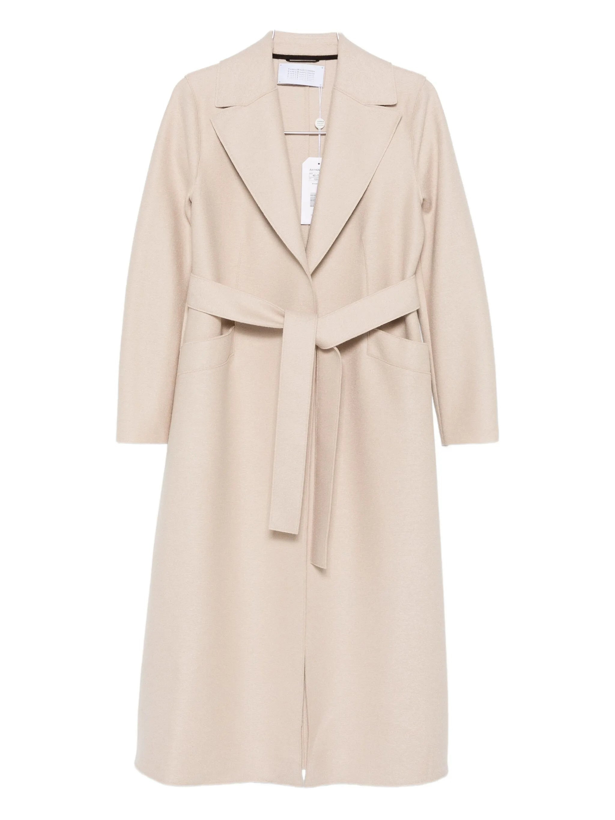 Harris Wharf London Belted Notched-lapels Coat - 1