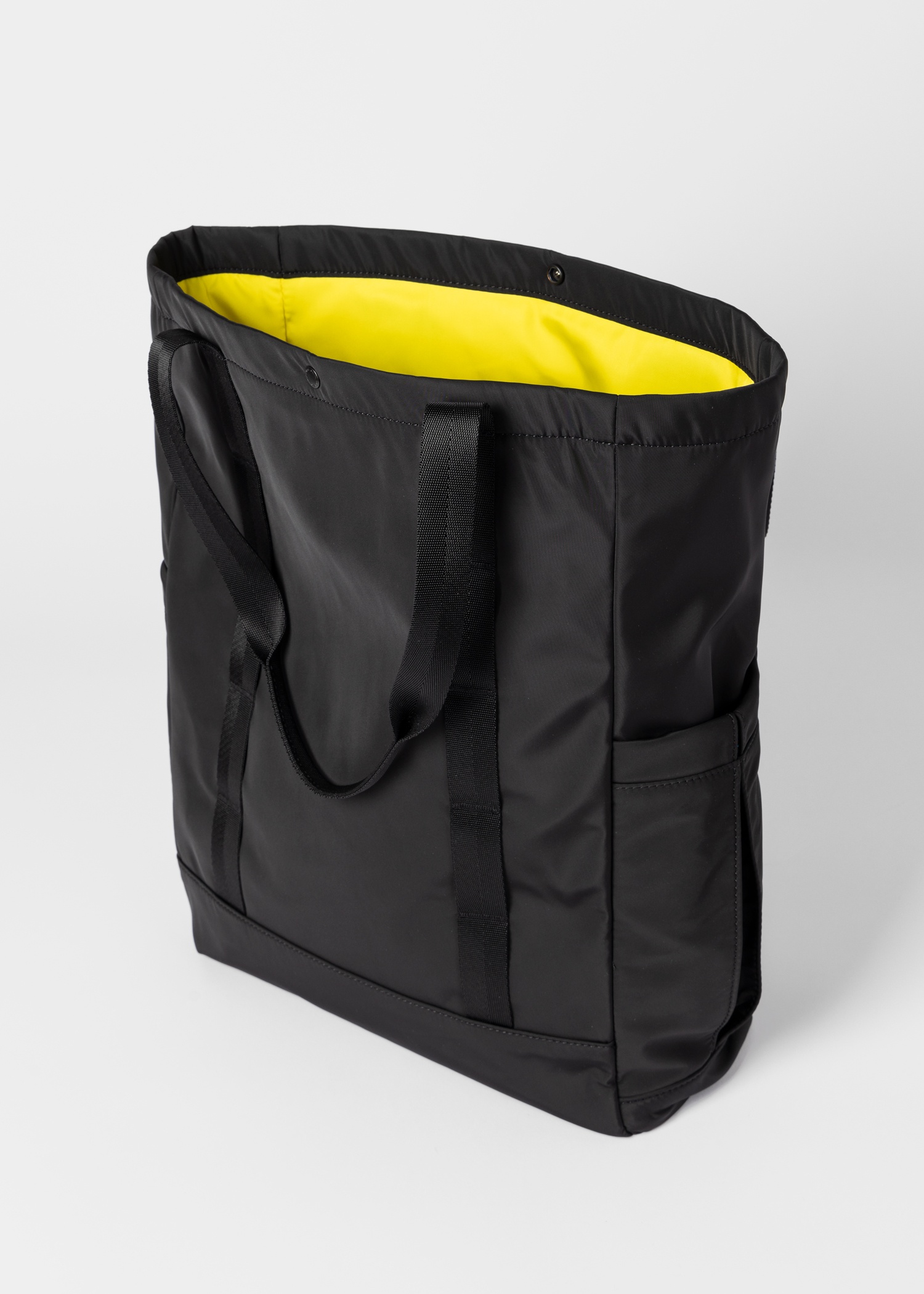 Black Recycled-Polyester Zebra Logo Tote Bag - 6