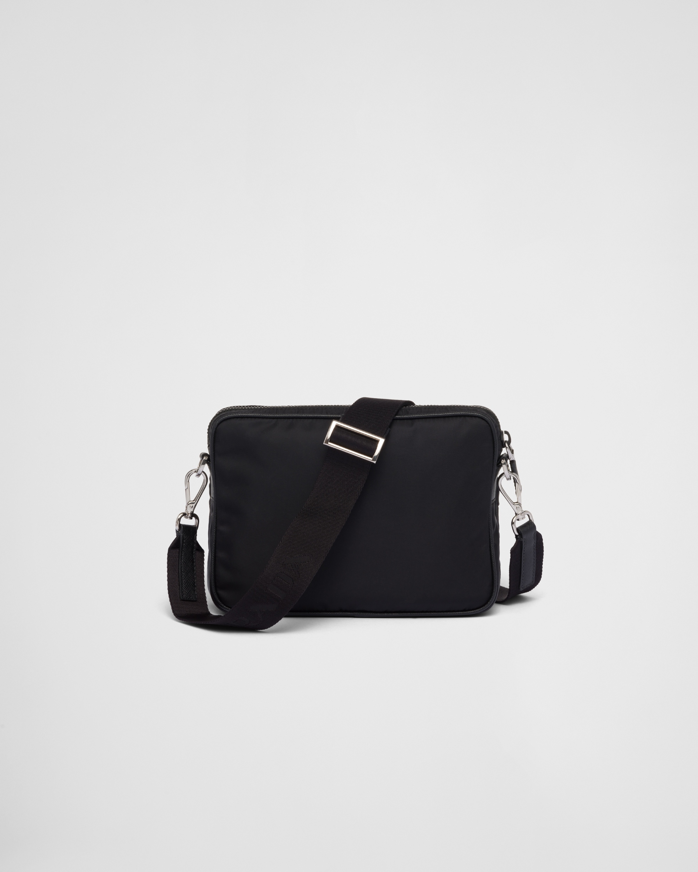 Re-Nylon and Saffiano leather shoulder bag - 4