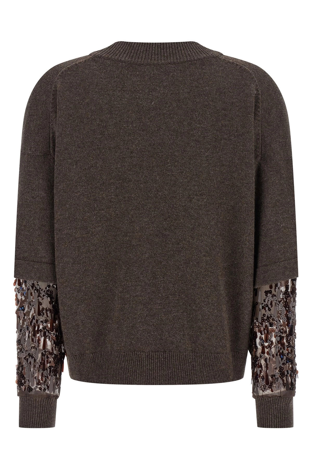 Sequin sleeve sweater - 2