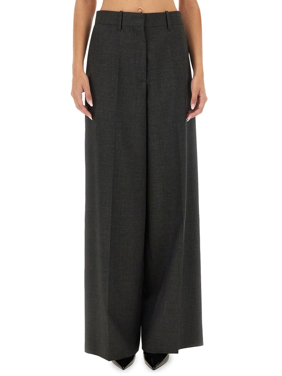 OVERSIZED WOOL TAILORED PANTS - 1