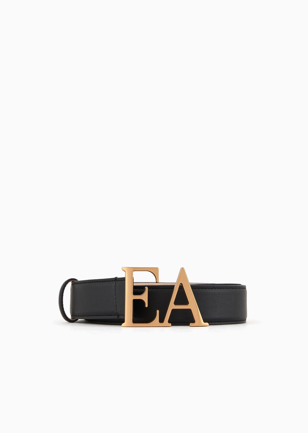 Leather belt with moulded EA buckle - 1