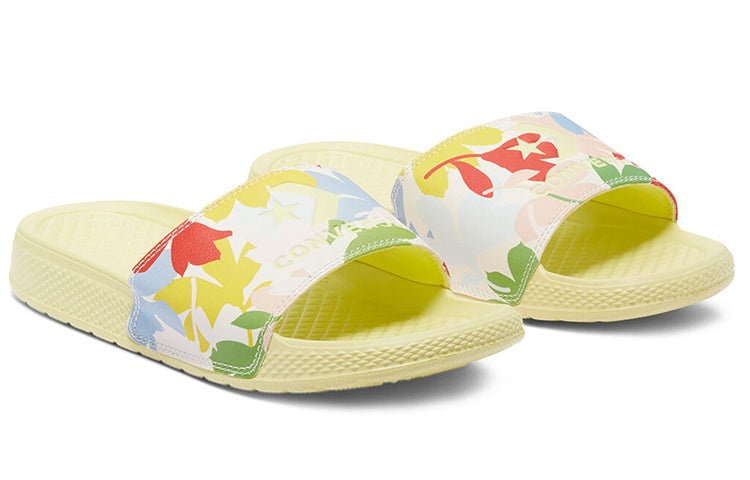 (WMNS) Converse Chuck Taylor All Star Slide Slippers Yellow 570921C - 3