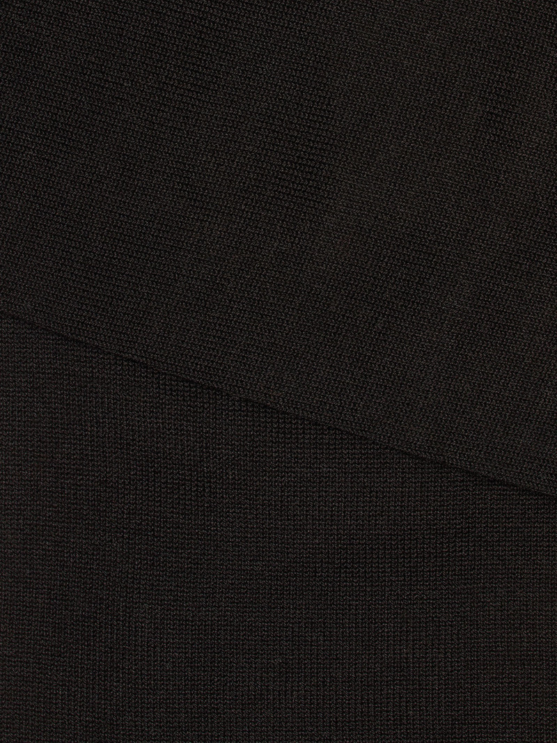 ZEGNA BLACK COTTON BLEND SOCKS outlook