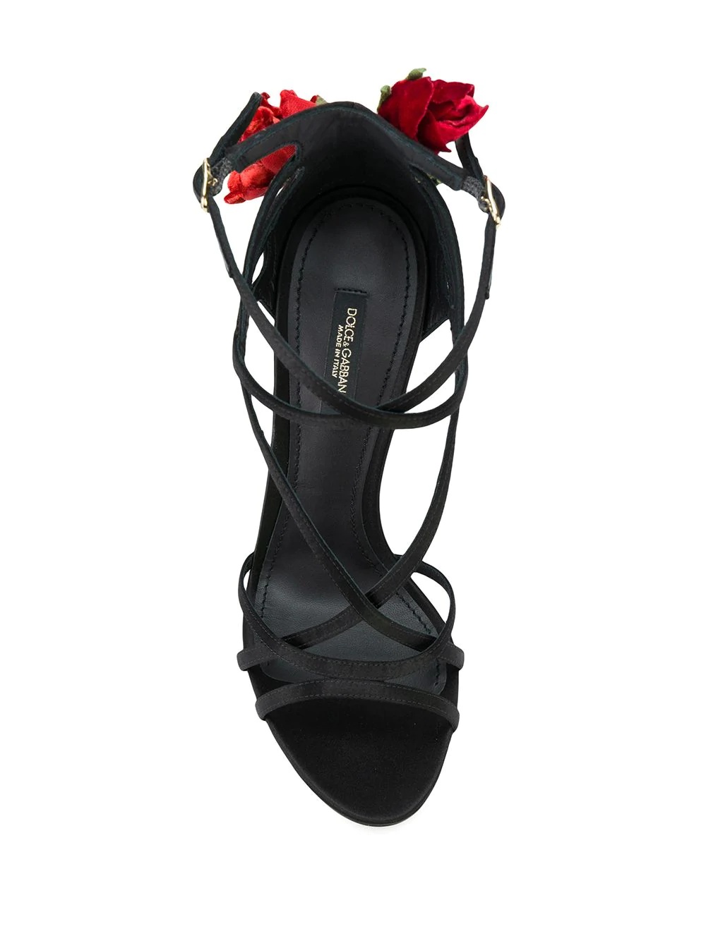 Keira embroidered satin sandals - 4