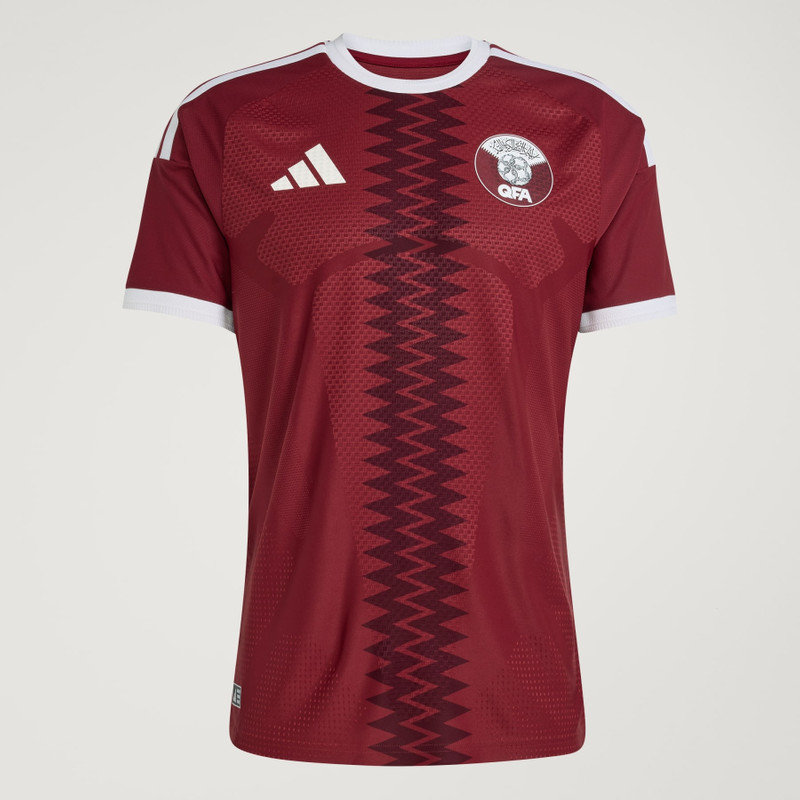 Qatar 26 Home Authentic Jersey - 1