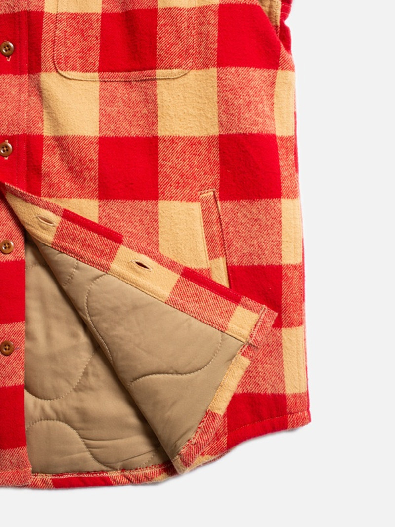 Glenn Padded Check Shirt Red 6