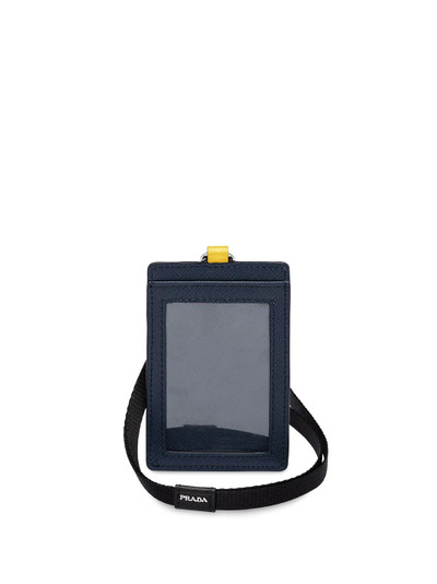 Prada Saffiano badge holder outlook