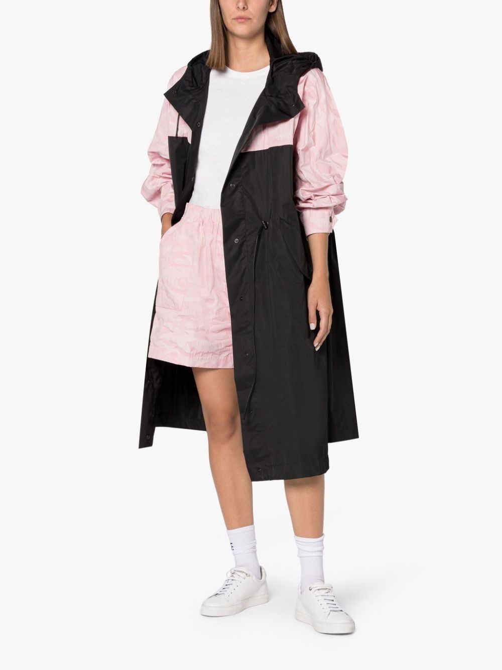 WILLOW BLACK COTTON & NYLON OVERSIZED PARKA - 2