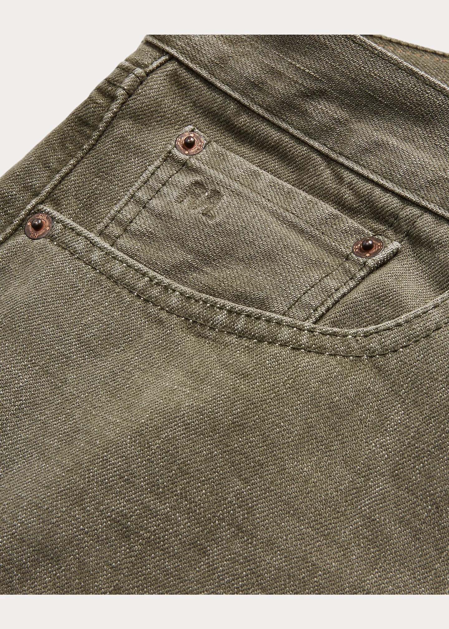Slim Fit Olive Jean - 5
