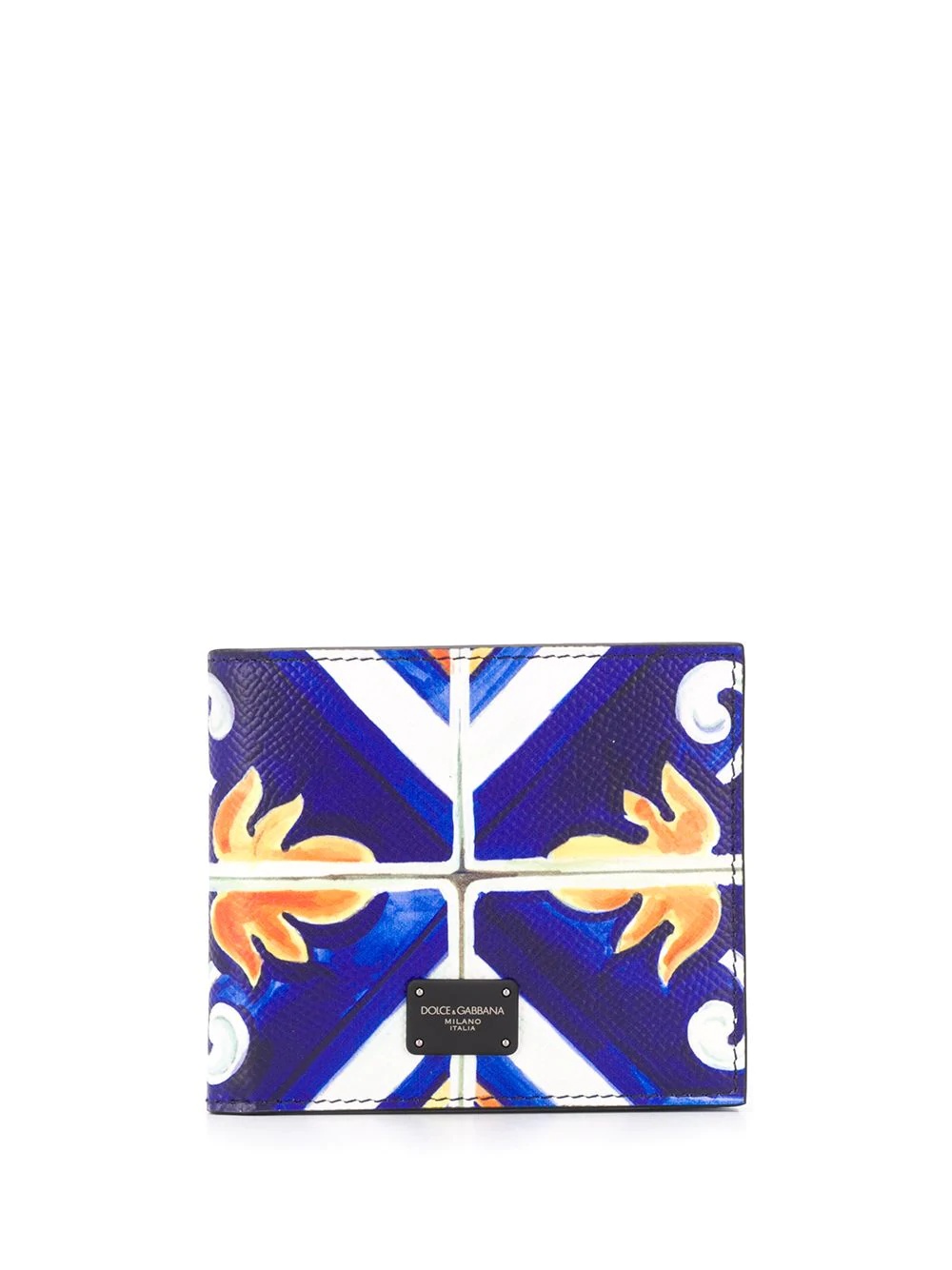 tile print bi-fold wallet - 1