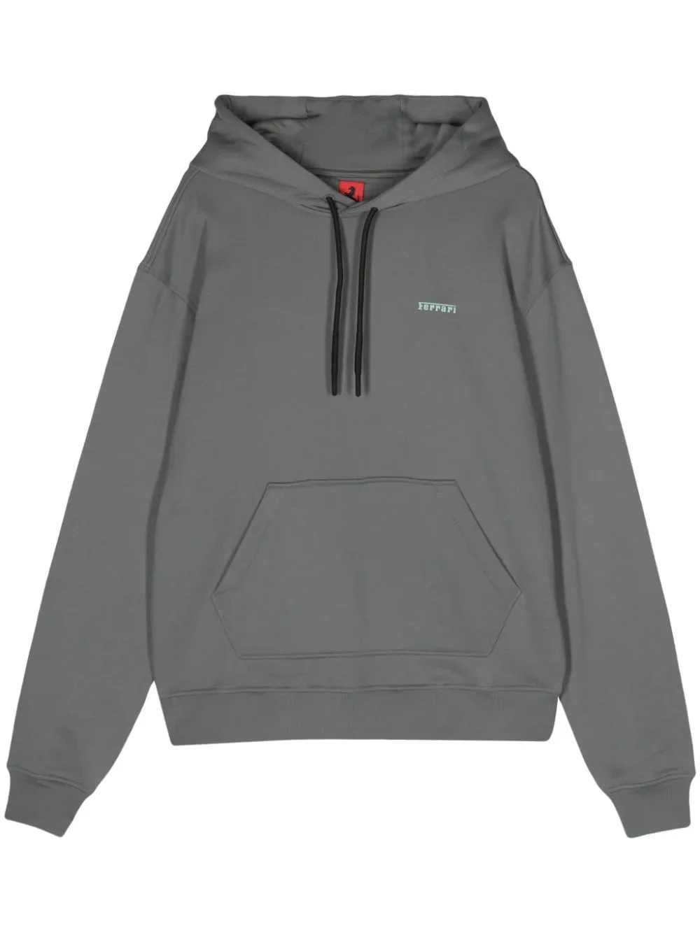 DROP-SHOULDER JERSEY HOODIE - 1