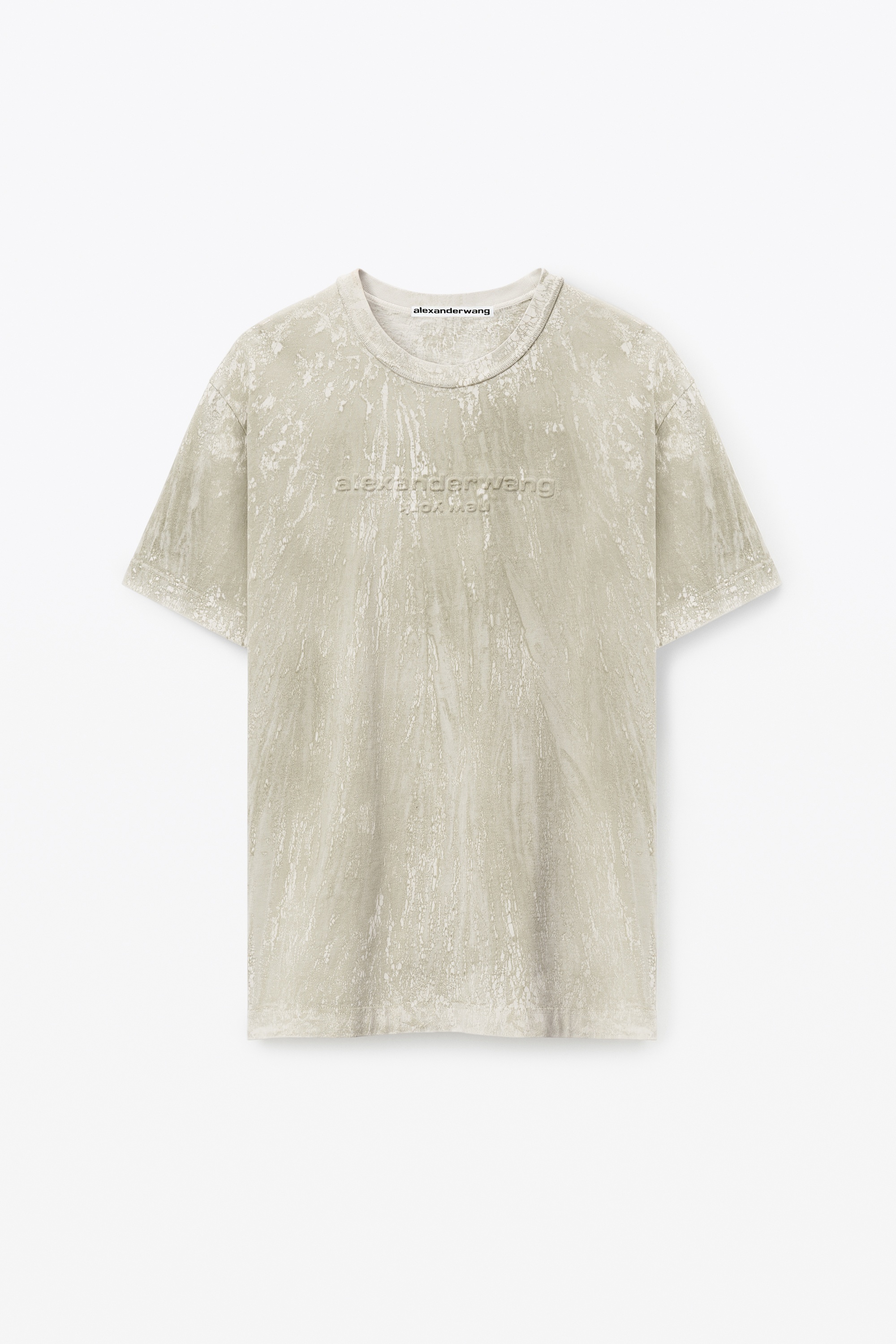 PLASTER DYED LOGO TEE IN COMPACT JERSEY - 1
