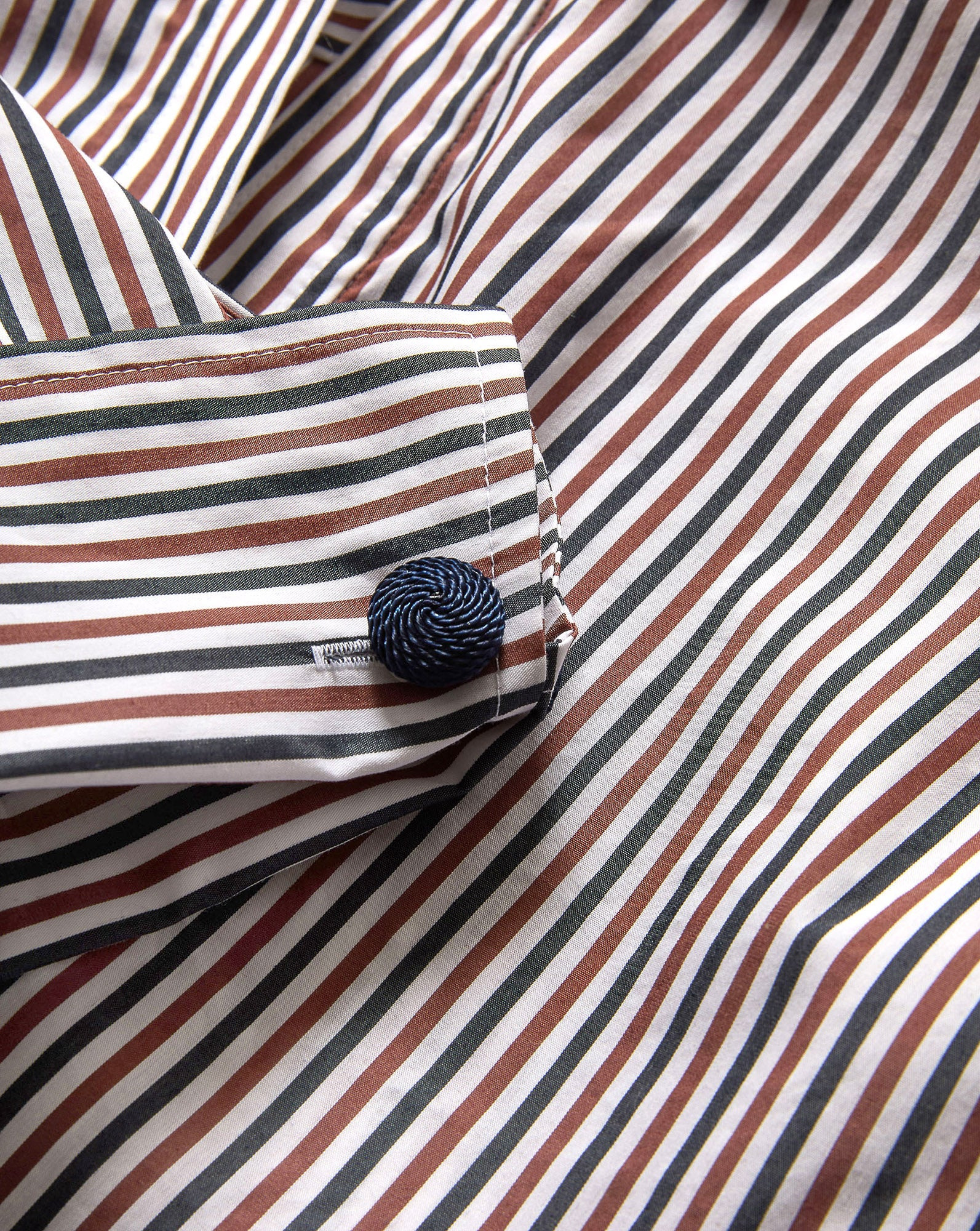 DRAYMOND STRIPED CUFF-SLEEVE SHIRT - 4