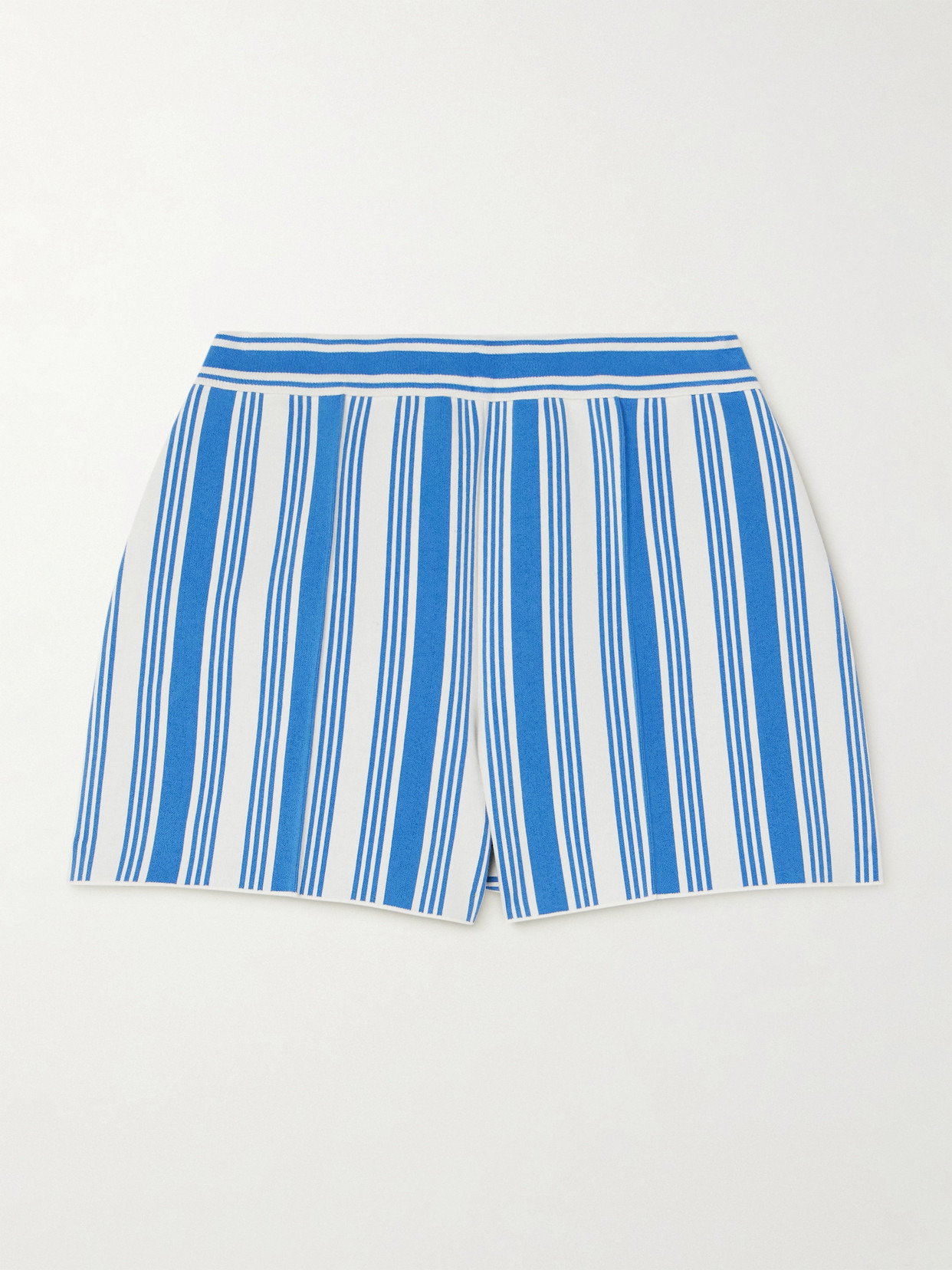 Savannah Striped Cotton-blend Shorts - 1