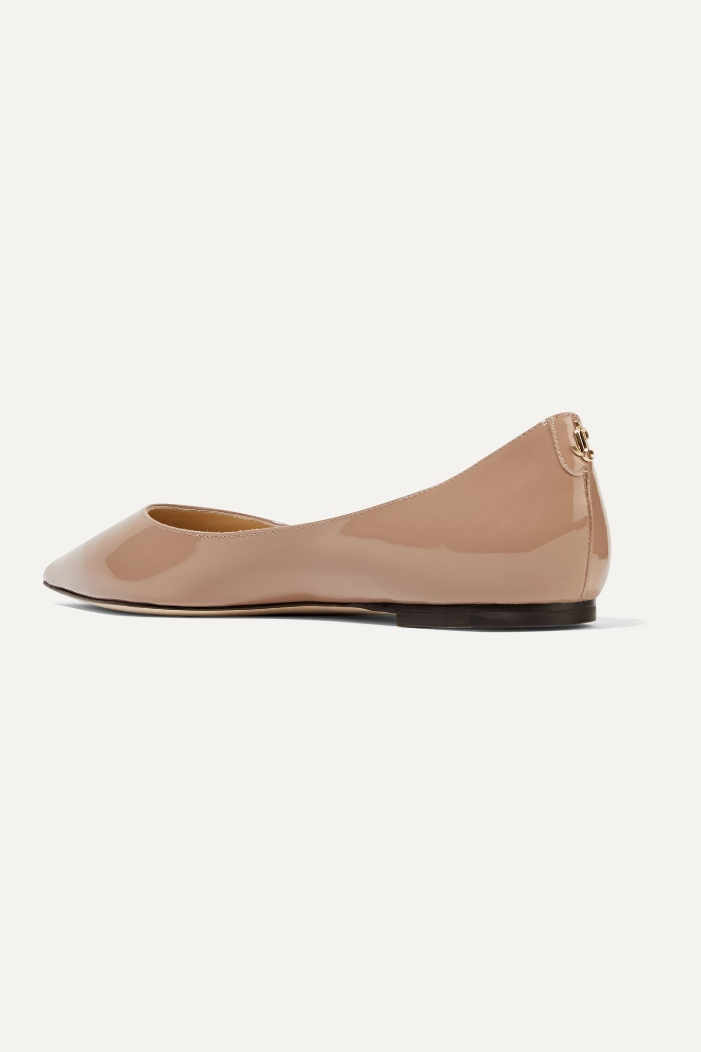 Love patent-leather point-toe flats - 4