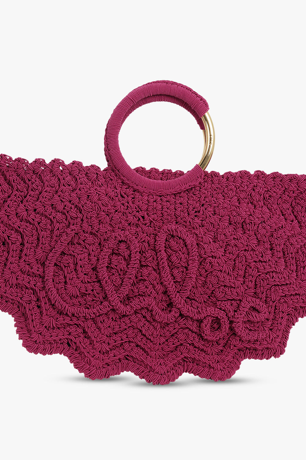 BRACELET PARAVENT LOGO CROCHET TOTE BAG | CRUSHED VIOLET - 4